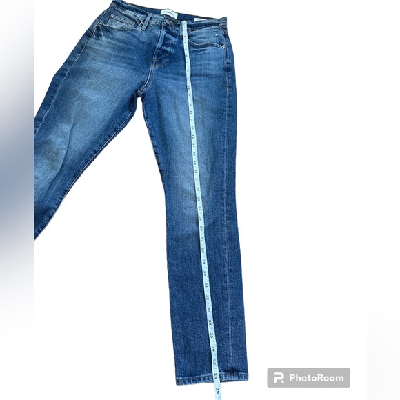 Frame Le Original Skinny Asymmetrical Pocket Jeans Size 26 - Picture 12 of 13